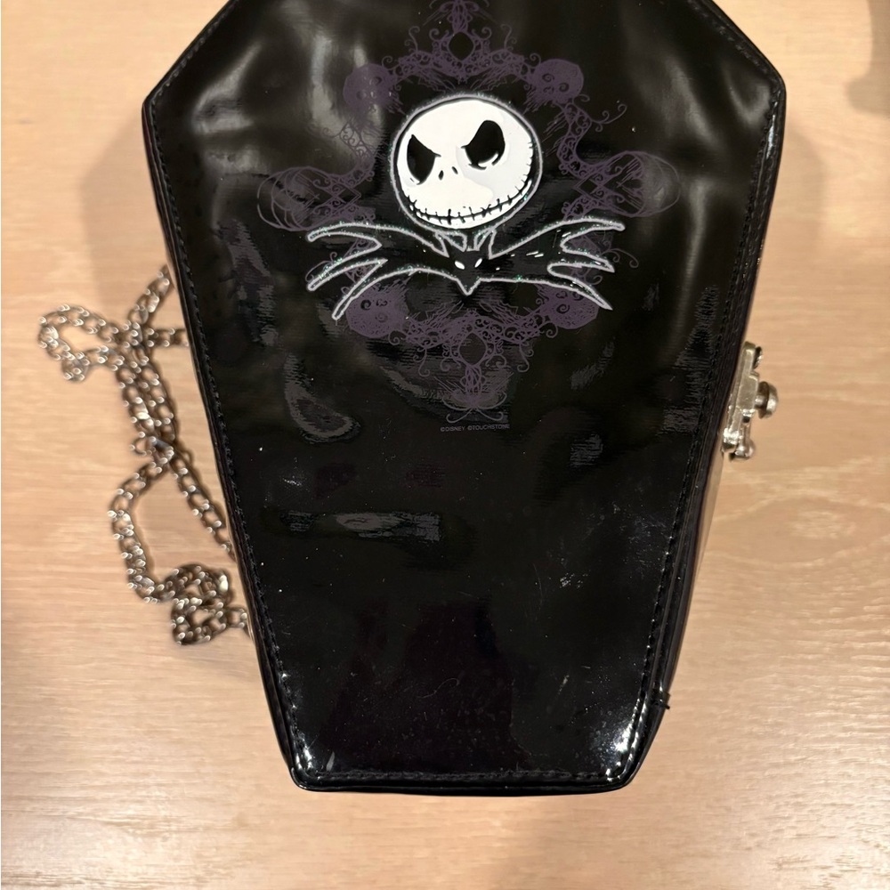 Rare Walt Disney World Coffin-Shaped Nightmare Before Christmas Bag with Chain